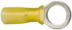 3M - 12-10 AWG Partially Insulated Crimp Connection Circular Ring Terminal - 3/8" Stud, Copper Contact - Caliber Tooling