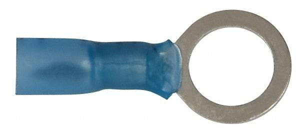 3M - 16-14 AWG Partially Insulated Crimp Connection Circular Ring Terminal - 3/8" Stud, Copper Contact - Caliber Tooling