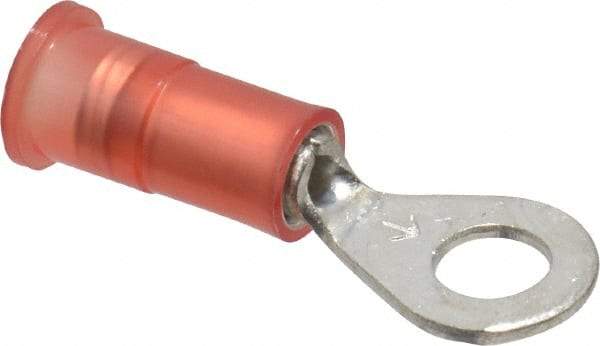 3M - 22-18 AWG Partially Insulated Crimp Connection Circular Ring Terminal - #8 Stud, Copper Contact - Caliber Tooling