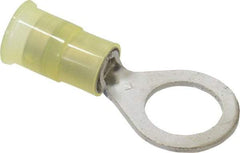 3M - 12-10 AWG Partially Insulated Crimp Connection Circular Ring Terminal - 3/8" Stud, Copper Contact - Caliber Tooling