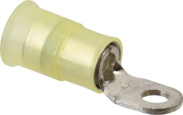 3M - 12-10 AWG Partially Insulated Crimp Connection Circular Ring Terminal - #6 Stud, Copper Contact - Caliber Tooling