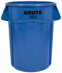 Rubbermaid - 44 Gal Blue Round Trash Can - Polyethylene, 31-1/2" High - Caliber Tooling