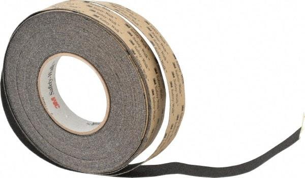 3M - Black Solid Color Anti-Slip Vinyl Tape - 1" Wide x 60' Long, Heavy/High Traffic - Caliber Tooling