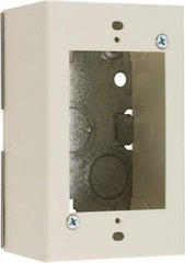 Wiremold - 1 Gang, (2) 1/2" Knockouts, Steel Rectangle Device Box - 4-5/8" Overall Height x 2-7/8" Overall Width x 1-3/4" Overall Depth - Caliber Tooling