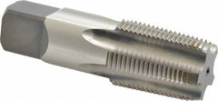 Kennametal - 3/4-14 NPT Thread, 5 Flute Standard Pipe Tap - 3-1/4" OAL, 1-3/8" Thread Length, 29/32" Shank Diam, Bright Finish, High Speed Steel - Exact Industrial Supply