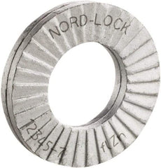 Nord-Lock - 9/16", Zinc Flake, Steel Wedge Lock Washer - Grade 2, 0.592 to 0.608" ID - Caliber Tooling