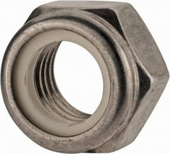 Value Collection - M16x2.00 Metric Coarse 18-8 & Austenitic Grade A2 Hex Lock Nut with Nylon Insert - 16mm High, Uncoated - Caliber Tooling