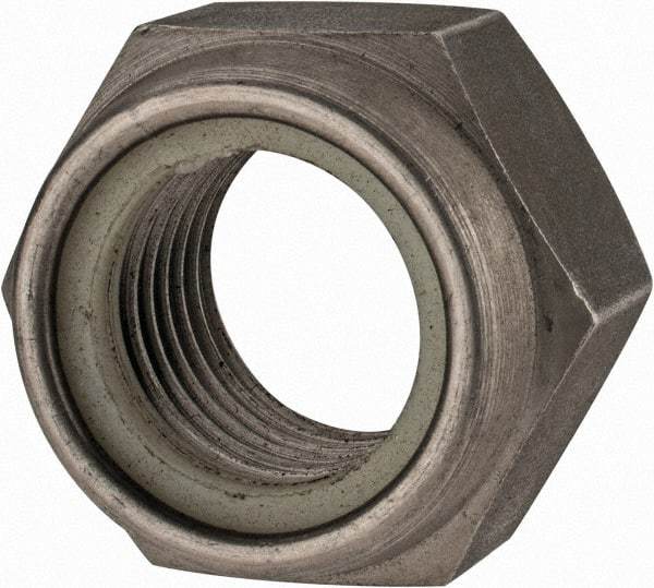 Value Collection - M27x3.00 Metric Coarse 18-8 & Austenitic Grade A2 Hex Lock Nut with Nylon Insert - 27mm High, Uncoated - Caliber Tooling