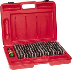 Starrett - 250 Piece, 0.251-0.5 Inch Diameter, Steel, Plug and Pin Gage Set - Minus 0.0002 Inch Tolerance, Class ZZ - Caliber Tooling