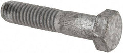 Value Collection - 3/8-16 UNC, 1-3/4" Length Under Head Hex Head Cap Screw - Partially Threaded, Grade 5 Steel, Hot Dipped Galvanized Finish, 9/16" Hex - Caliber Tooling