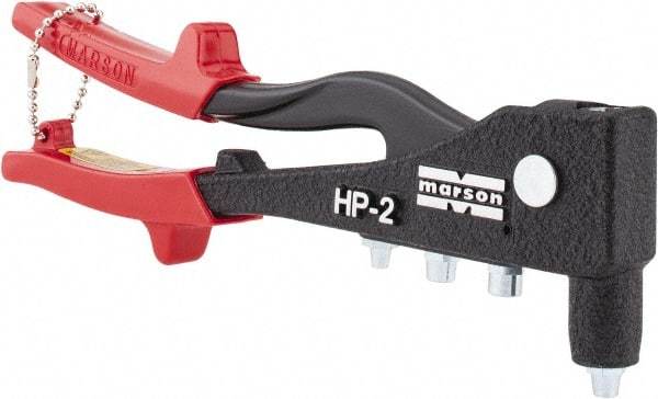 Marson - Right Angle Head Hand Riveter - 3/16" Rivet Capacity - Caliber Tooling