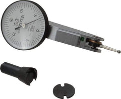 TESA Brown & Sharpe - 0.02 Inch Range, 0.0005 Inch Dial Graduation, Horizontal Dial Test Indicator - 1-1/2 Inch White Dial, 0-10-0 Dial Reading, Accurate to 0.0005 Inch - Caliber Tooling