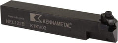 Kennametal - Internal/External Thread, Left Hand Cut, 3/4" Shank Width x 3/4" Shank Height Indexable Threading Toolholder - 4-1/2" OAL, N.2R Insert Compatibility, NE Toolholder, Series Top Notch - Caliber Tooling