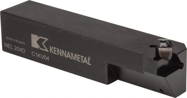 Kennametal - Internal/External Thread, Left Hand Cut, 1-1/4" Shank Width x 1-1/4" Shank Height Indexable Threading Toolholder - 6" OAL, N.4R Insert Compatibility, NE Toolholder, Series Top Notch - Caliber Tooling