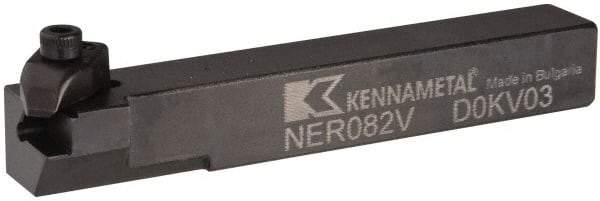 Kennametal - Internal/External Thread, Right Hand Cut, 1/2" Shank Width x 1/2" Shank Height Indexable Threading Toolholder - 3-1/2" OAL, N.2L Insert Compatibility, NE Toolholder, Series Top Notch - Caliber Tooling