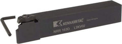 Kennametal - Internal/External Thread, Right Hand Cut, 1" Shank Width x 1" Shank Height Indexable Threading Toolholder - 6" OAL, NU 3125L Insert Compatibility, NR Toolholder, Series Top Notch - Caliber Tooling