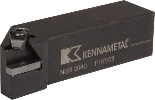 Kennametal - Internal/External Thread, Right Hand Cut, 1-1/4" Shank Width x 1-1/4" Shank Height Indexable Threading Toolholder - 5" OAL, N.4R Insert Compatibility, NS Toolholder, Series Top Notch - Caliber Tooling