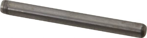 Made in USA - 1/8" Diam x 1-1/4" Pin Length 416 Stainless Steel Precision Dowel Pin - Passivated Finish, C 36-42 Hardness, 2 Beveled End - Caliber Tooling