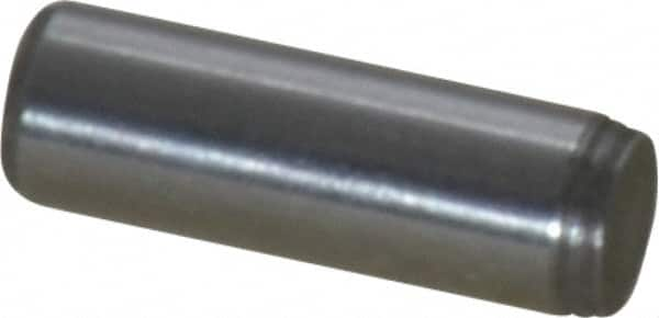 Made in USA - 1/8" Diam x 3/8" Pin Length 416 Stainless Steel Precision Dowel Pin - Passivated Finish, C 36-42 Hardness, 2 Beveled End - Caliber Tooling