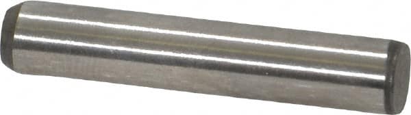 Made in USA - 3/16" Diam x 1" Pin Length 416 Stainless Steel Precision Dowel Pin - Passivated Finish, C 36-42 Hardness, 2 Beveled End - Caliber Tooling