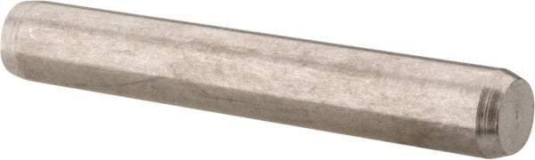 Made in USA - 3/16" Diam x 1-1/4" Pin Length 416 Stainless Steel Precision Dowel Pin - Passivated Finish, C 36-42 Hardness, 2 Beveled End - Caliber Tooling