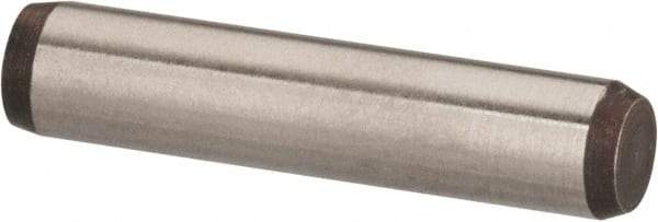 Made in USA - 3/16" Diam x 7/8" Pin Length 416 Stainless Steel Precision Dowel Pin - Passivated Finish, C 36-42 Hardness, 2 Beveled End - Caliber Tooling