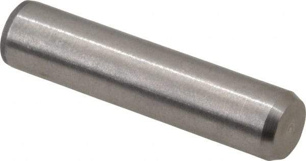 Made in USA - 5/16" Diam x 1-3/8" Pin Length 416 Stainless Steel Precision Dowel Pin - Passivated Finish, C 36-42 Hardness, 2 Beveled End - Caliber Tooling