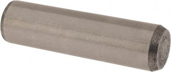 Made in USA - 3/8" Diam x 1-3/8" Pin Length 416 Stainless Steel Precision Dowel Pin - Passivated Finish, C 36-42 Hardness, 2 Beveled End - Caliber Tooling