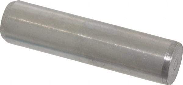 Made in USA - 3/8" Diam x 1-1/2" Pin Length 416 Stainless Steel Precision Dowel Pin - Passivated Finish, C 36-42 Hardness, 2 Beveled End - Caliber Tooling