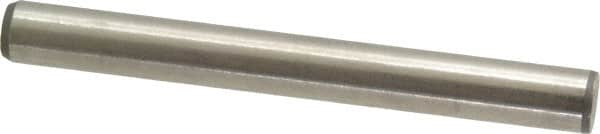 Made in USA - 3/8" Diam x 3-1/2" Pin Length 416 Stainless Steel Precision Dowel Pin - Passivated Finish, C 36-42 Hardness, 2 Beveled End - Caliber Tooling