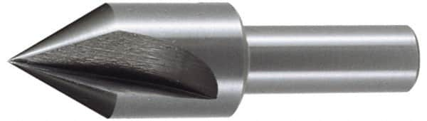 Keo - 2" Head Diam, 3/4" Shank Diam, 3 Flute 82° High Speed Steel Countersink - Bright Finish, 3-1/4" OAL, Single End, Straight Shank, Right Hand Cut - Caliber Tooling