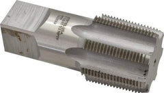 Hertel - 1-1/2 - 11-1/2 NPTF Thread, 7 Flute Standard Pipe Tap - 4-1/4" OAL, Bright Finish, High Speed Steel - Exact Industrial Supply