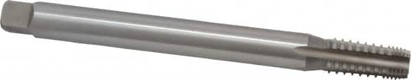 Hertel - 1/4-18 NPT, 5 Flute, High Speed Steel, Extension Pipe Tap - 6" OAL, 1-1/16" Thread Length - Caliber Tooling