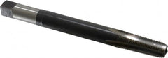 Hertel - 1/4-18 NPT, Plug Chamfer, Bright Finish, High Speed Steel, Extension Pipe Tap - 6" OAL, 1-1/16" Thread Length - Exact Industrial Supply