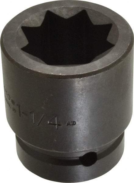 Proto - 1" Drive 1-1/4" Impact Socket - 8 Points, 2-13/16" OAL - Caliber Tooling