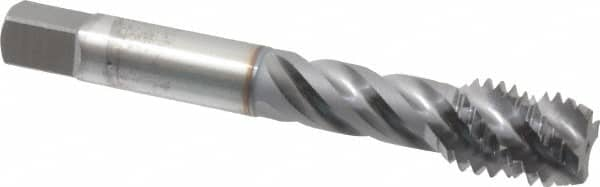 OSG - 9/16-12 UNC 4 Flute Modified Bottoming Spiral Flute Tap - Vanadium High Speed Steel, TiCN Finish, 3-19/32" OAL, Right Hand Flute, Right Hand Thread, H3, Series 290 - Caliber Tooling