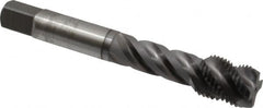 OSG - 9/16-18 UNF 4 Flute Modified Bottoming Spiral Flute Tap - Vanadium High Speed Steel, TiCN Finish, 3-19/32" OAL, Right Hand Flute, Right Hand Thread, H3, Series 290 - Caliber Tooling