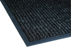 Entrance Mat: 60' Long, 4' Wide, Poly-Blended Carpet Surface Indoor, Medium-Duty Traffic, Vinyl Base, Gray