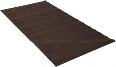 PRO-SAFE - 8 Ft. Long x 4 Ft. Wide, Poly Blended Carpet Surface, Ribbed Entrance Matting - 5/16 Inch Thick, Indoor, Medium Traffic, Vinyl, Brown - Caliber Tooling