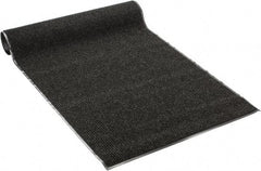 PRO-SAFE - 8 Ft. Long x 4 Ft. Wide, Poly Blended Carpet Surface, Ribbed Entrance Matting - 5/16 Inch Thick, Indoor, Medium Traffic, Vinyl, Black - Caliber Tooling