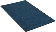 PRO-SAFE - 6 Ft. Long x 4 Ft. Wide, Poly Blended Carpet Surface, Chevron Ribbed Entrance Matting - 5/16 Inch Thick, Indoor, Medium Traffic, Vinyl, Blue, 4 Edged Side - Caliber Tooling