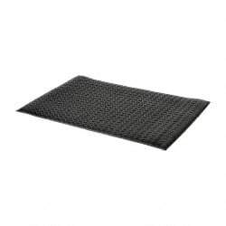 PRO-SAFE - 3' Long x 2' Wide, Dry Environment, Anti-Fatigue Matting - Black, Vinyl with Vinyl Sponge Base, Beveled on 4 Sides - Caliber Tooling