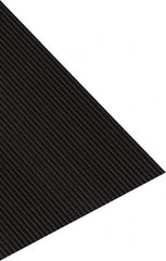 Entrance Mat: 6' Long, 6' Wide, Vinyl Surface Indoor & Outdoor, Heavy-Duty Traffic, Vinyl Base, Black