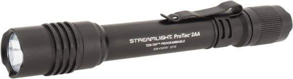 Streamlight - White LED Bulb, 250 Lumens, Industrial/Tactical Flashlight - Black Aluminum Body, 2 AA Batteries Included - Caliber Tooling