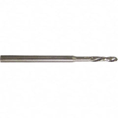 Micro Drill Bit: 0.0248″ Dia, 118 °, Cobalt Bright/Uncoated, 0.9843″ OAL, LH Cut, Spiral Flute, Straight-Cylindrical Shank, Series 303