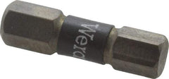 Wera - 6mm Hex Screwdriver Bit - 1/4" Drive, 1" OAL - Caliber Tooling