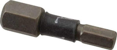 Wera - 4mm Hex Screwdriver Bit - 1/4" Drive, 1" OAL - Caliber Tooling