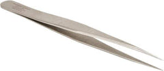 Aven - 5" OALmm-SA Precision Tweezers - General Purpose, Strong Tip - Caliber Tooling