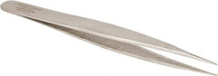 Aven - 4-3/4" OAL OO-SA Precision Tweezers - Straight, Fine Tips - Caliber Tooling