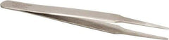 Aven - 4-1/2" OAL 2A-SA Precision Tweezers - Straight Round - Caliber Tooling